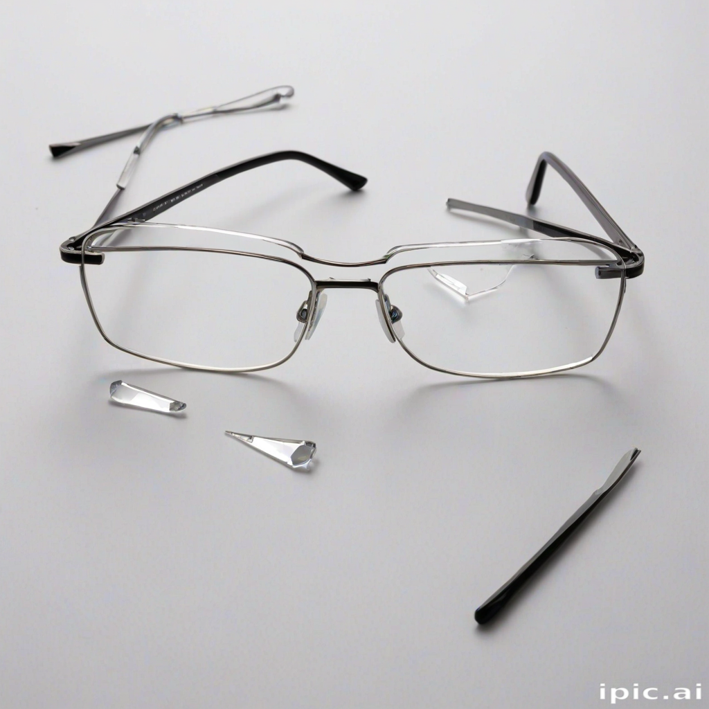 broken glasses png