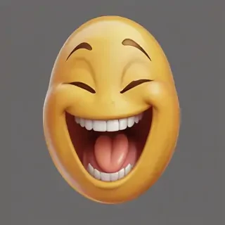 transparent laughing emoji