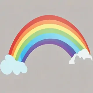 transparent background rainbow clipart