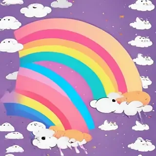 cute rainbow wallpaper
