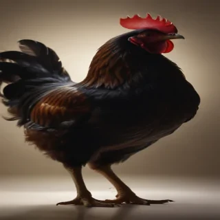 silhouette of a chicken