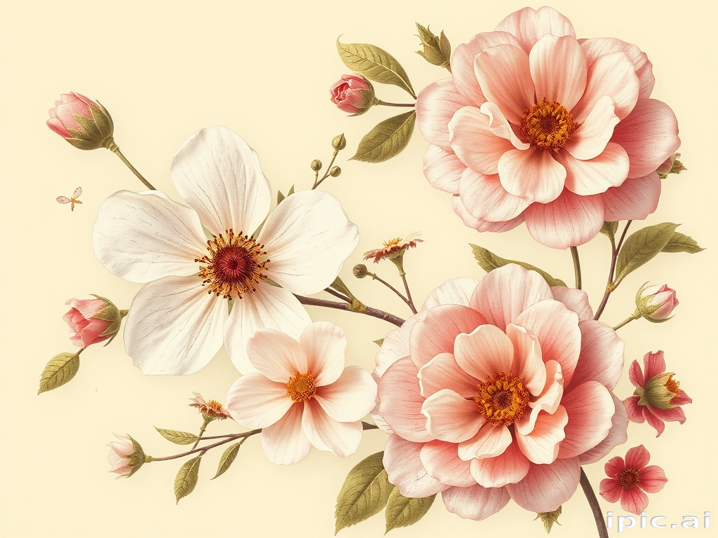 vintage flowers png
