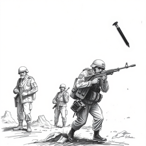 soldiers drawing