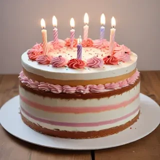 transparent birthday cake