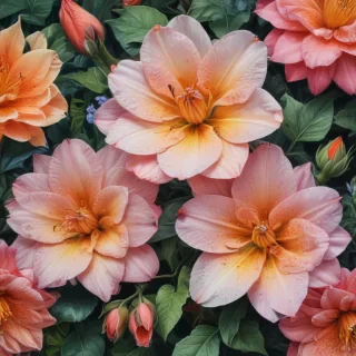 flower color drawings