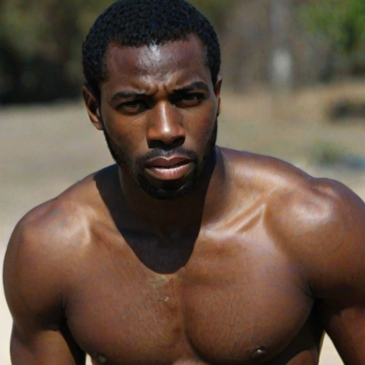 black man