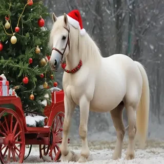 merry christmas horse images