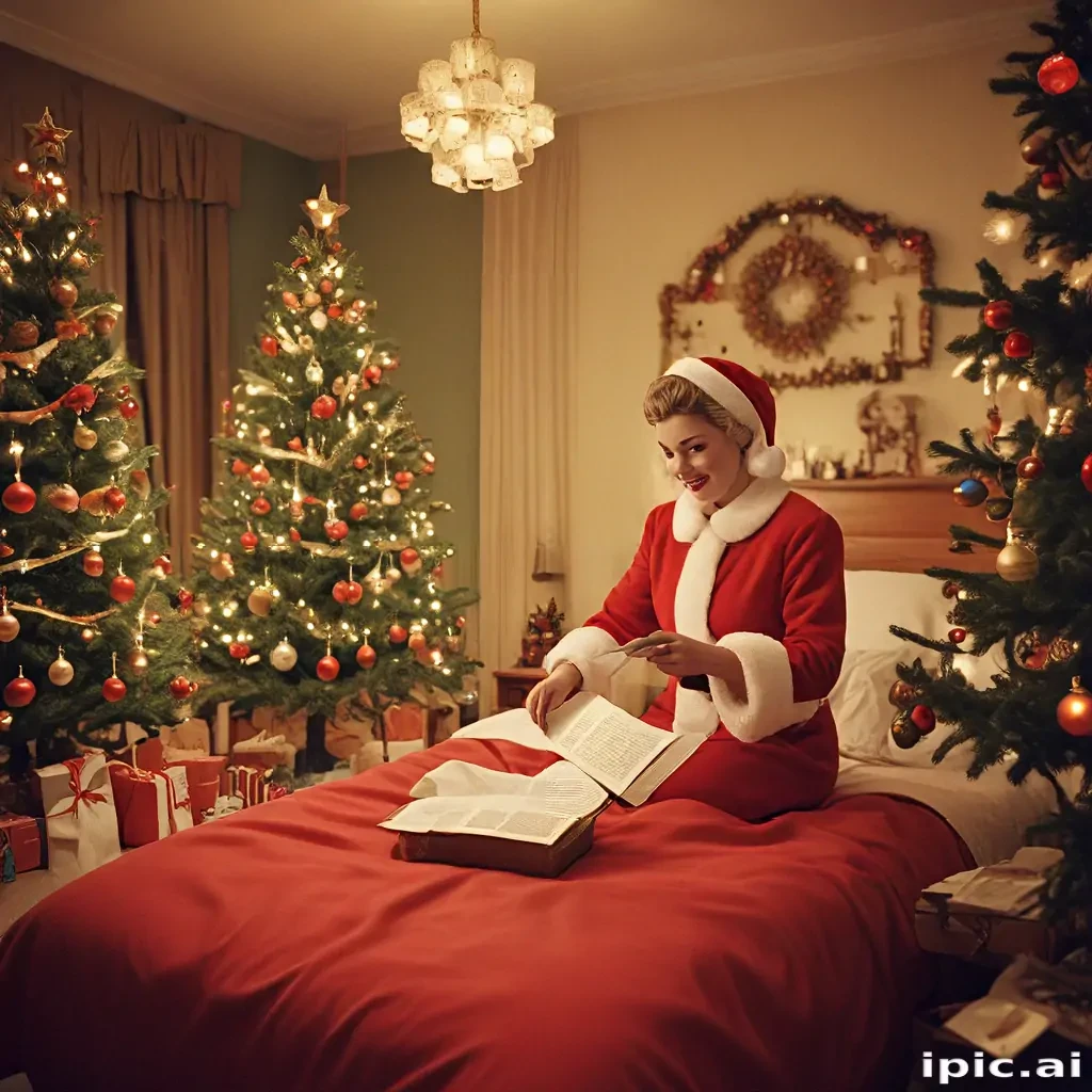 retro christmas image