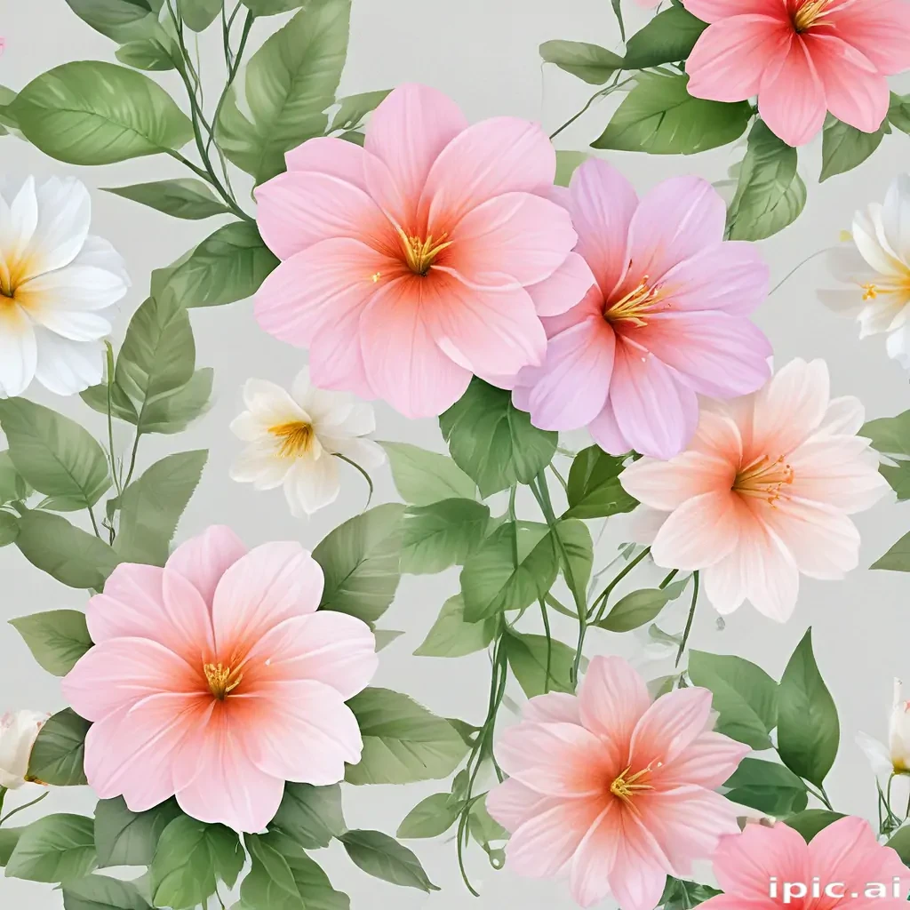 transparent flower background