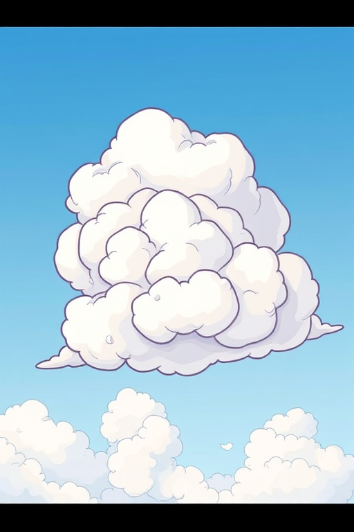 cartoon cloud drawing