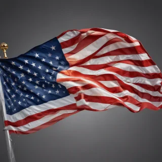 transparent american flag clipart