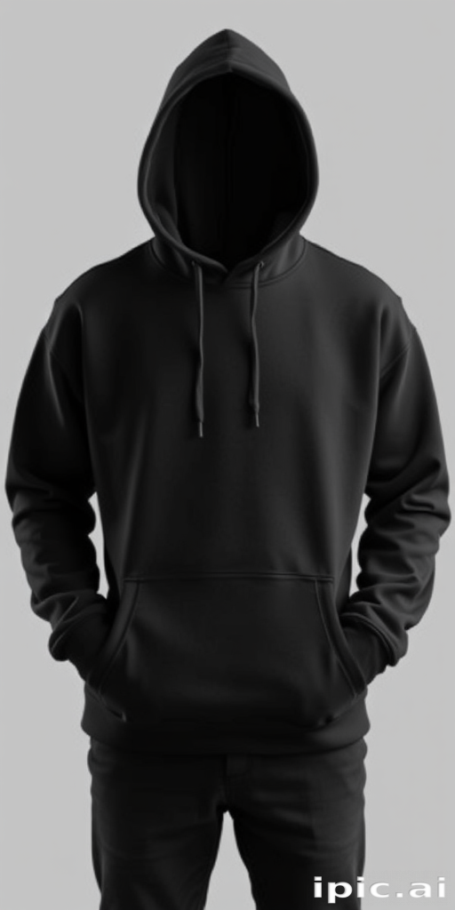 black hoodie mockup png