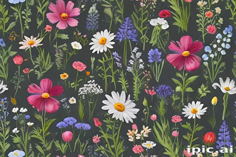 wildflowers transparent background
