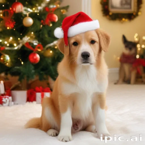 christmas dog backgrounds