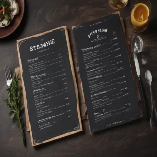 restaurant menu mockup free