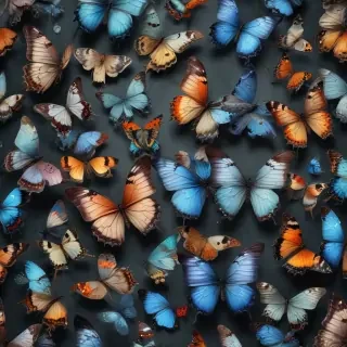 butterflies transparent background