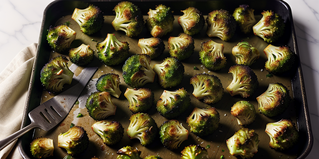 roasted broccoli and brussel sprouts