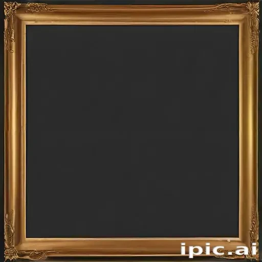 rectangle gold frame png