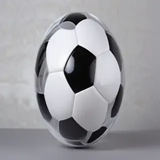 transparent soccer ball