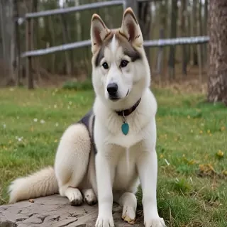 alaskan husky shepherd