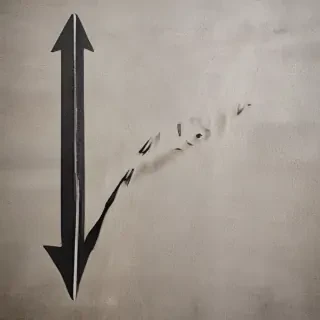 downward arrow