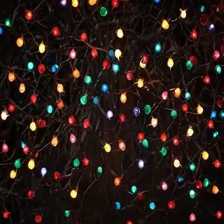 christmas lights iphone wallpaper