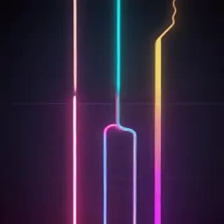 iphone neon wallpaper