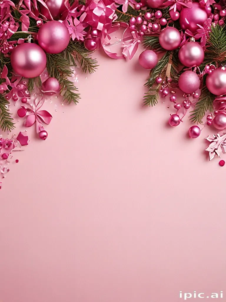 christmas background pink