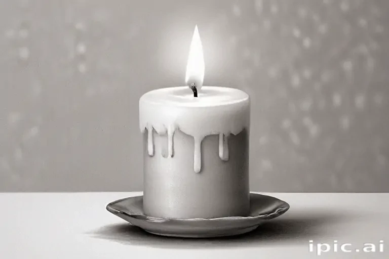 candle drawing