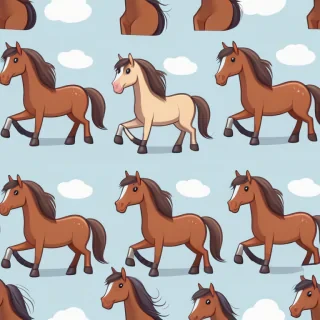 pictures of a cartoon horse