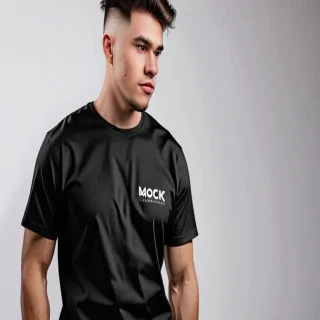 black mockup shirt