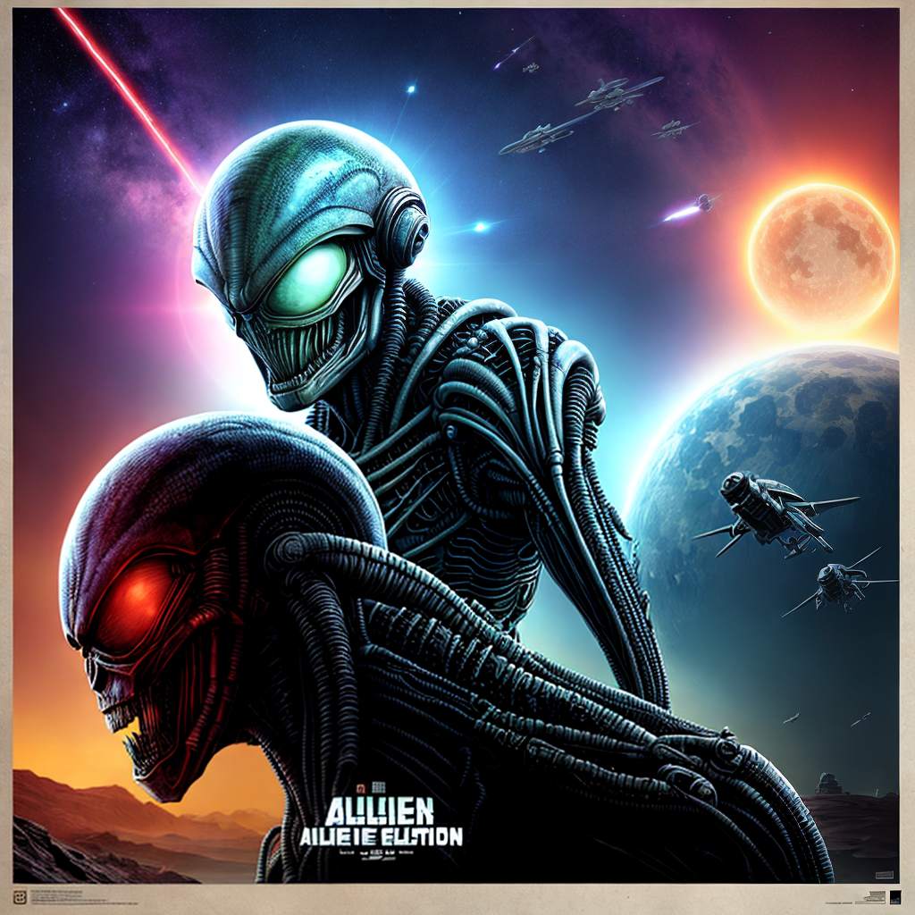 alien invasion  sci fi movie poster art