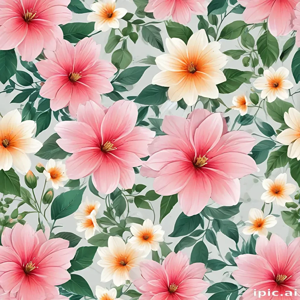 transparent flower background