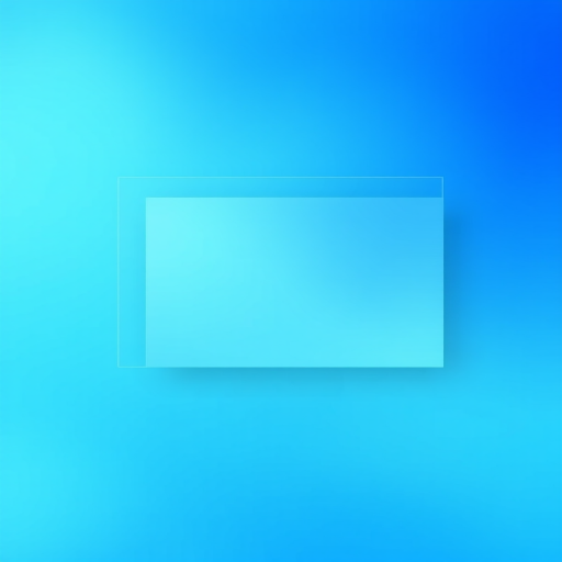 Create an abstract digital background featuring soft blue gradients with layered rectangular shapes resembling a window interface, using a Canon EOS R5 camera, f/2.8 aperture, 1/60s shutter speed, ISO 100, in a wide-angle view with a high dynamic range for enhanced clarity.