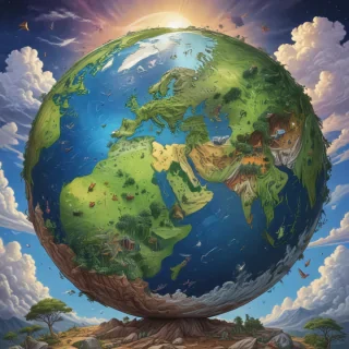 earth cartoon drawing