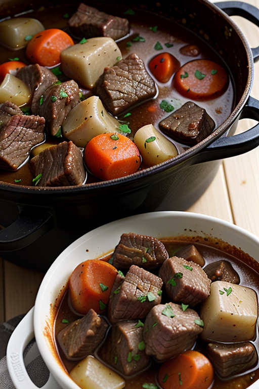 difference between beef stew and pot roast