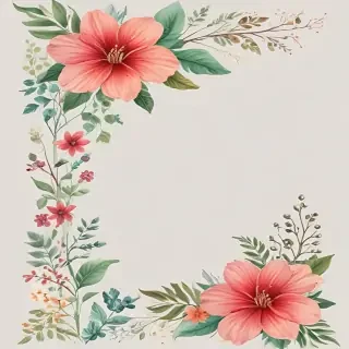 png border flower