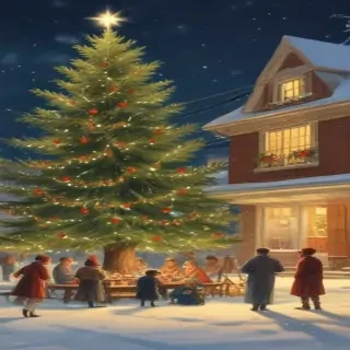 vintage christmas illustration