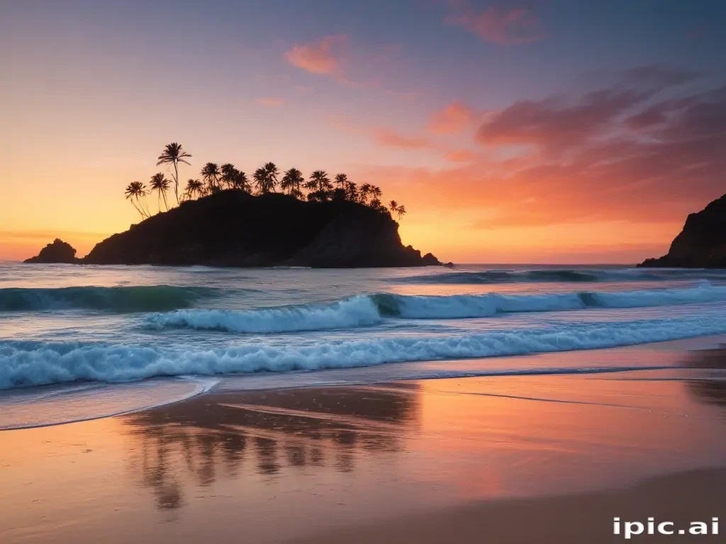ios beach wallpaper