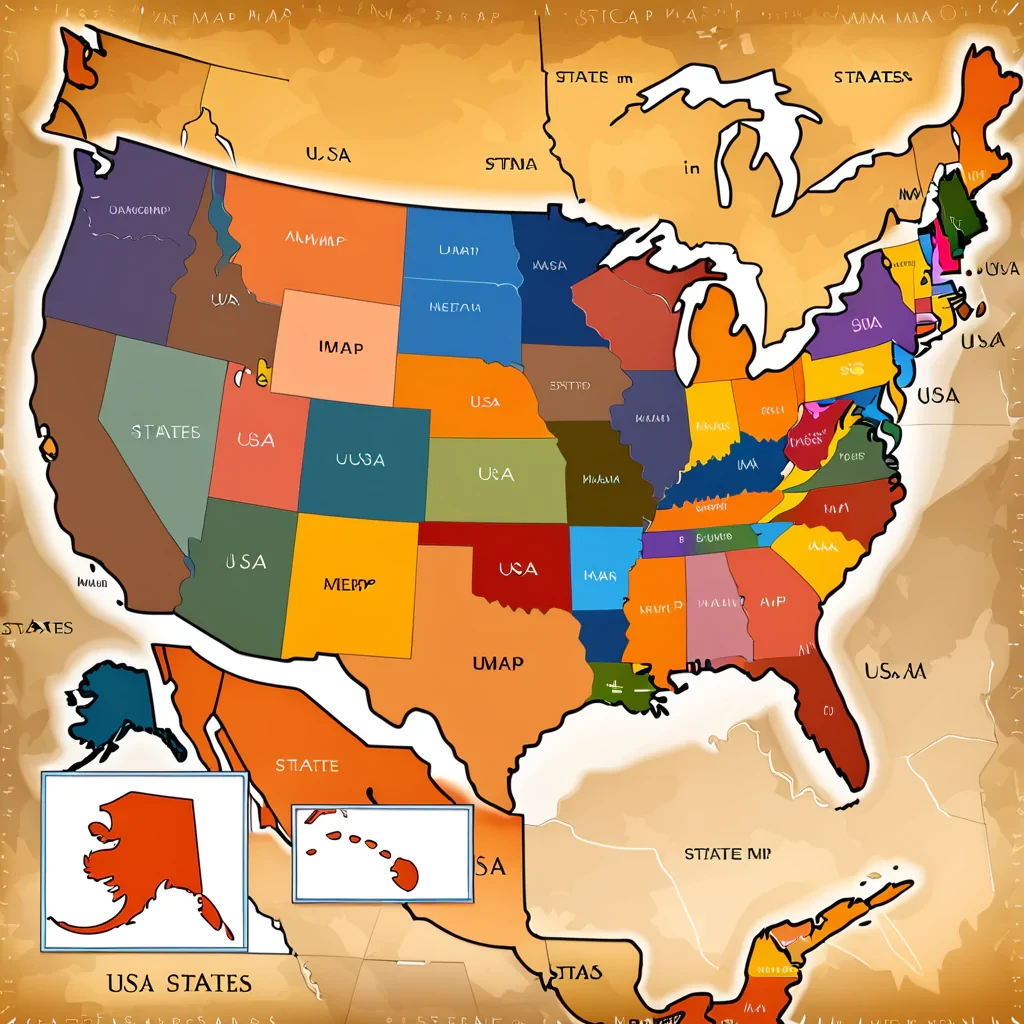 usa states map