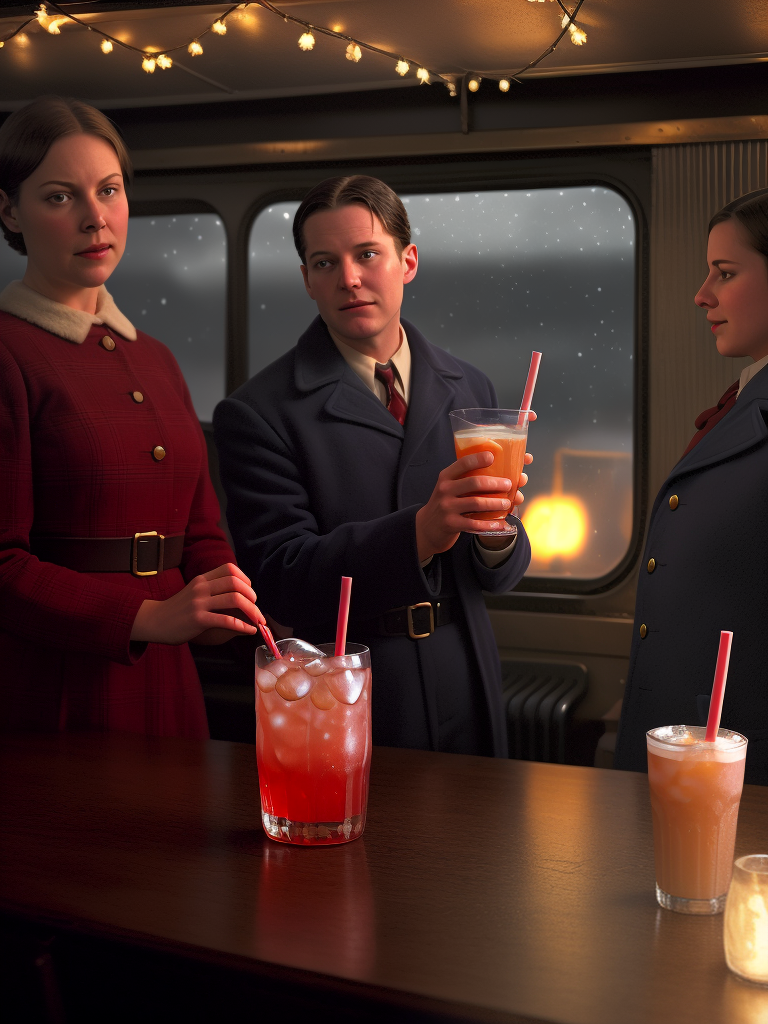 what drink does everyone have on the polar express