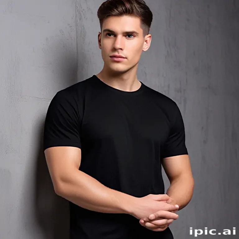 mockup tshirt black