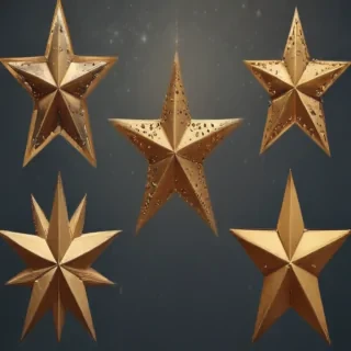 christmas stars clipart