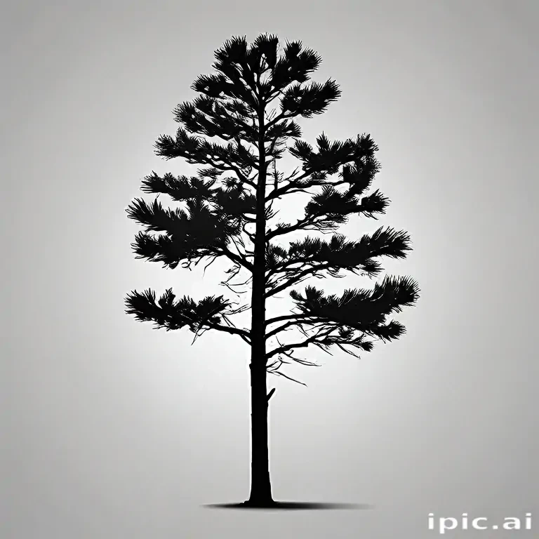 pine tree silhouette png