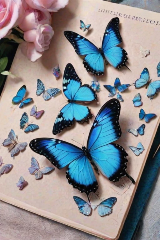 blue butterfly aesthetic