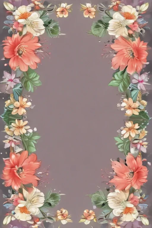 free flower border clipart