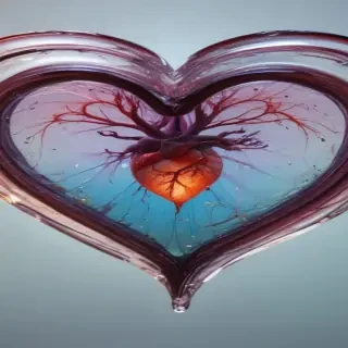 aesthetic transparent heart
