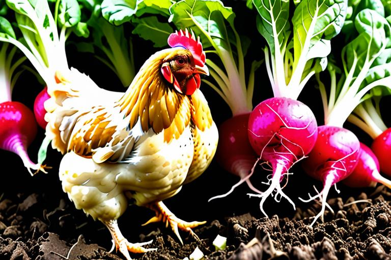 can chickens eat radish leaves