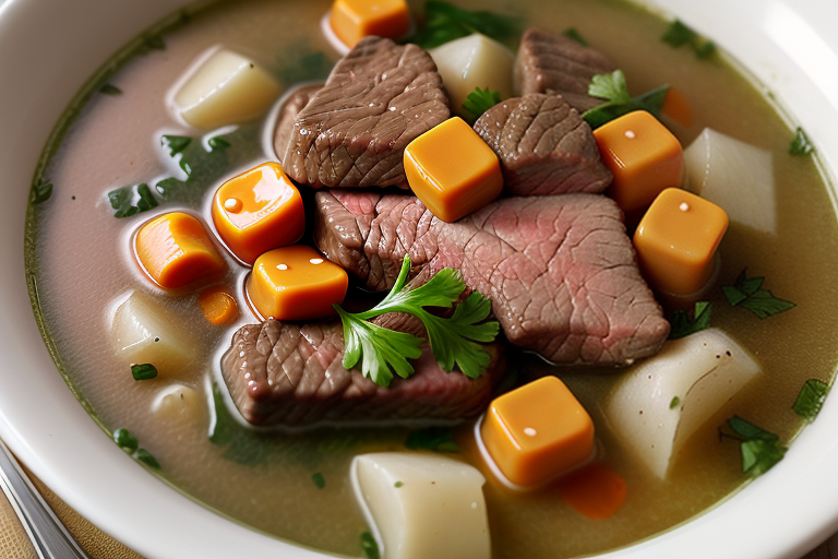 beef part in soups crossword