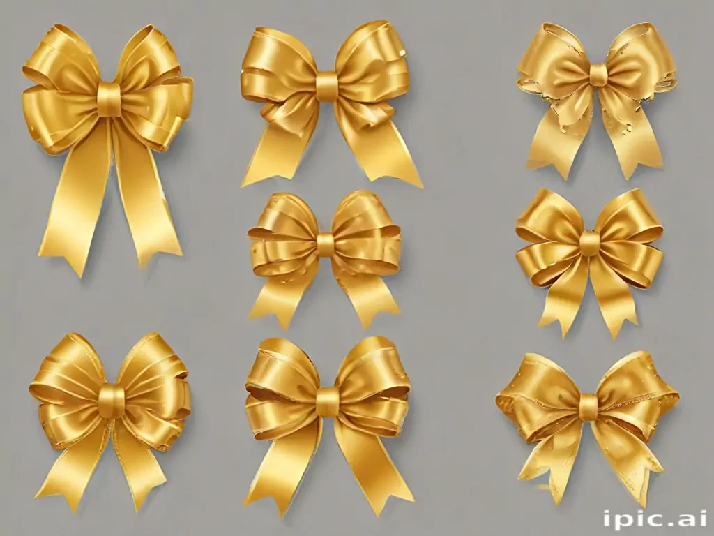 gold ribbon clipart